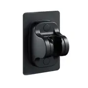 No Drilling Self Adhesive Black Wall Mounted Shower Holder Adjustable Hand Held Shower Head Holder