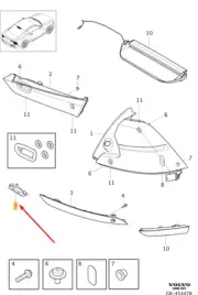VOLVO S60 MK3 Rear Lighting Sealing Kit 31698585 NEW GENUINE