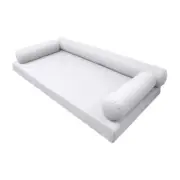 |SLIPCOVER ONLY|S6 Daybed Mattress Bolster Pillow Covers Knife Edge Twin AD105