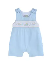 Lil Cactus Easter Smocked Shortall
