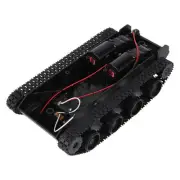 Rc Tank Robot Tank Car Chassis Kit Rubber Track Crawler For 130 Motor Diy8169