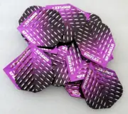 Bulk Pack of 15 (5 Sets) Dimplex Sparkle Dart Flights - Purple / Black