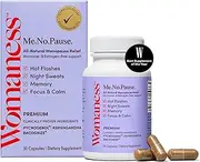 Womaness Me.No.Pause - Menopausal Support for Hot Flashes, Night Sweats, Vaginal Dryness & Mood - Perimenopause & Menopause Supplements for Women - Hormone-Free Support (30 Capsules)