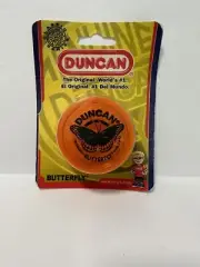 NIP 2008 Genuine Duncan Butterfly Clear Orange Yoyo Yo-Yo Classic Series NICE