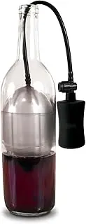 Air Cork Wine Preserver (with spare balloon) - as seen on Shark Tank (Charcoal - Barrel)