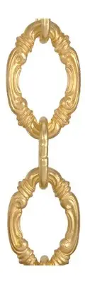 B&P Lamp Die Cast, Large Decorative Brass Chain, 20" Length