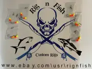 6 Pier - Surf Fishing Rigs 1/0 Hooks Pompano Whitings Croakers Snappers Porgy