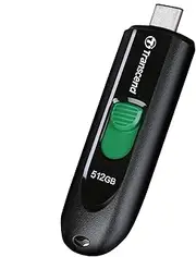 Transcend JetFlash 790C USB Flash Drive 512GB Black TS512GJF790C USB-C™ USB 3.2 (Gen 1)