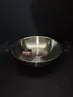 NWTs Vollrath Polished Stainless Steel Wok 13” Double Handle Stir Fry Pan 13"x4"