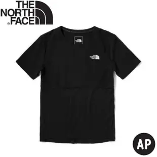 【The North Face】男 排汗透氣短袖上衣 AP《黑》5374/排汗衣/短T(悠遊山水)