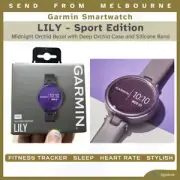 Garmin Lily Sport Edition Midnight Deep Orchid Stylish Fitness Activity Tracker