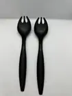 BNIP TUPPERWARE Table Collection Salad Servers BLACK
