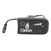 Electric Bike Led Power Display Panel Electric Bike Modification Display Meter With Waterproof 5p Male Plug For 22.2mm Handlebars-ZZY