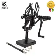 CNC Rearset Footpegs Rear Set Pedal Peg For Kawasaki Ninja ZX6R ZX636 2005-2008