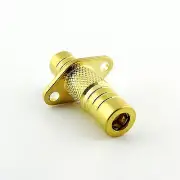 1pc SMB Female To SMB Female Jack 2 Hole Flange Panel Mount RF Adapter Connector