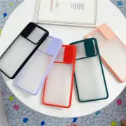For Samsung Galaxy Note 20 S20 Camera Lens Slide Protection Transparent Case