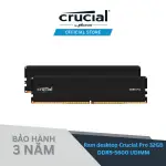 PCCRUCIAL PRO UDIMM DDR5 5600MHZ 32GB 套件 (2X16GB) CL4、CP2K16