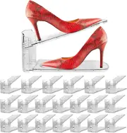 Shoe Slots Organizer, Boutique Display Style Shoe Stacker for a Pair of Shoes, S