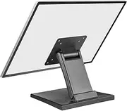 Folding Monitor Stand - Height Adjustable Vesa Monitor Stand, Tilt, Rotation Free Standing Low Profile Desk Mount for Single Monitor up to 28 inch Screens Upgrade WS-03T