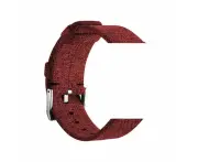 Stylish Canvas Watch Straps Compatible with Xiaomi Redmi Watch 3 - Red