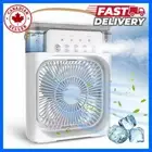 Portable Air Cooler Fan Mini LED Air Conditioner Personal USB Cooling Fan Desk