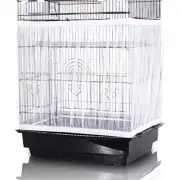 Bird Cage Seed Catcher, Large, Stretchy Form Fitting Mesh Skirt Cover for
