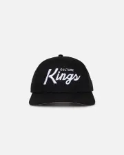 [CULTURE KINGS] Culture Kings Script Snapback Black/white - Size ONE ONE Black/White