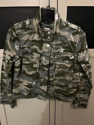 Gap Kids Zip-Up Camouflage Jacket Size XL - Silver Stars***New w/ Tags***