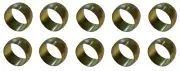 10-PK Brass Compression Sleeve Ferrules For Tube Which Measures 3/16" OD