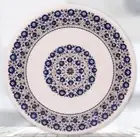 30" White Coffee Center console Table Top Inlay blue lapis Mosaic Room Decor Hh8
