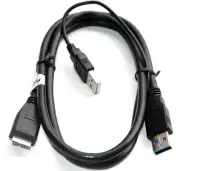 在飛比找Yahoo!奇摩拍賣優惠-USB3.0 Y CABLE A公對MICRO 3.0 B公