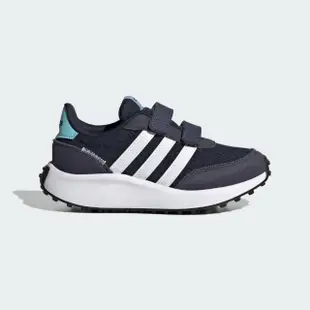 【adidas 愛迪達】運動鞋 童鞋 小童 兒童 魔鬼氈 RUN 70s CF K 藍 IG4898