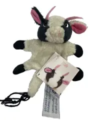 Black And White Furnis Tilde Cow Magnet Pink Ears Toy Plush