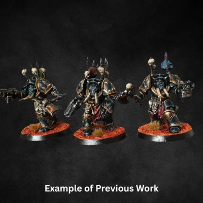 Chaos Space Marine Terminators Warhammer 40k Pro Painted GW Commission