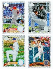 2011 Topps Diamond Anniversary Sparkle Refractor Lot – 8 Rare SP Cards!