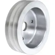 1955-72 Chevrolet and GMC Small Block Short Water Pump Crankshaft Pulley Satin