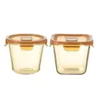Glass Yogurt Container Food Storage Jar Pantry with Vent Lid Oat Containers for