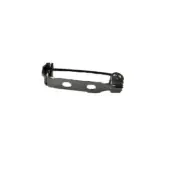 100Pcs 304 Stainless Steel Rolling Lock Clasp Pin Brooch Back 2-Hole Findings