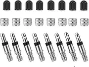 Fabselection Bike Valve Caps, Multicolor Bicycle Tyre Valve Caps, Anodized Aluminium Alloy Presta Valve Cap, French Style Tyre Caps Dust Covers Bike Tire Valve Stem Caps for Road Bicycle