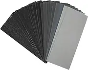 WATIIFUFU 100pcs Wet Dry Sandpaper Sheets Grit Sandpaper 80-5000 Automotive Polishing Wood Metal Sanding