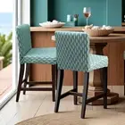 2 Pack, Leaf Sage Green Barstool Covers, Compatible with IKEA Henriksdal