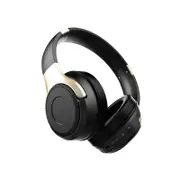 Catzon B26T Active Noise Cancelling Wireless Bluetooth Headphones 10 hours time Bluetooth Headset with Super HiFi Deep Bass (Blackgold)
