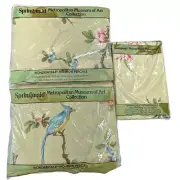 Springmaid Metropolitan of Art PALACE GARDEN Percale Twin Flat Fitted Pillow SET