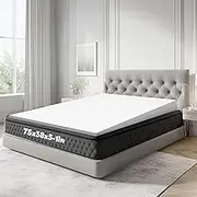 Cinnvoice Mattress Wedge, 5 Inch Twin Incline Wedge for Acid Reflux Gerd, Neck and Back Pain, Snoring, Adjustable Elevator Under Mattress Support for Bedroom