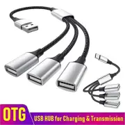 USB Hub Extensions 3 Port Type C Hub USB Splitter Data Transmission High Speed O