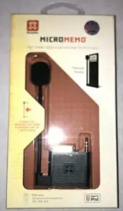 XtremeMac Micro Memo Voice/Audio Recorder for iPod nano New, never opened