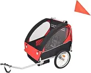 Children's Trailer, Kids Bicycle Trailer, Jogger Stroller, Load 30 kg, Compact Fold for Travel and Storage