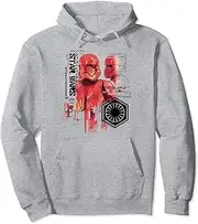 [STAR WARS] Red Sith Trooper Portrait Logo Collage Pullover Hoodie