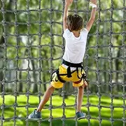 3.3' X 6.6' Nylon Playground Net, Heavy Duty Large Military Climbing Cargo Net, Kids Safety Protection Net, Rope Ladder, Swingset, for Kids & Adult, Indoor & Outdoor, Treehouse, Jungle Gyms …