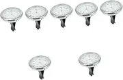 ULTECHNOVO 7 Sets Car Luminous Clock Pocket Clock Analog Clock for Car Dash Auto Mini Dashboard Clock Car Vent Clocks Light Clock Car Clocks Adhesive Car Clock White
